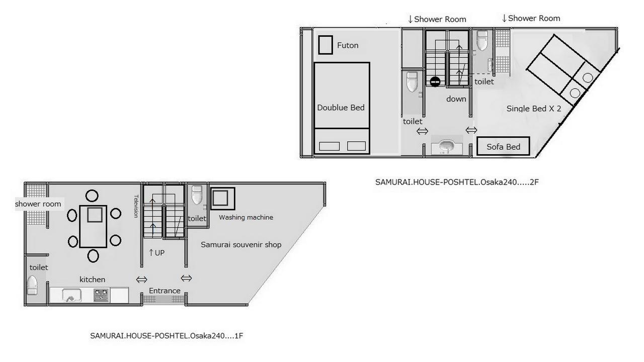 Апартаменты Poshtel Osaka 240 Экстерьер фото